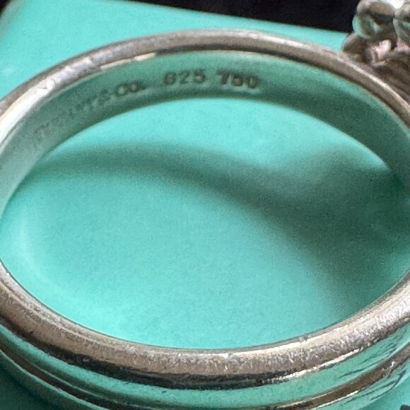 Tiffany & Co 18k Gold 925 Paloma Picasso Jolie Flower Ring Size 6.5 - Picture 8 of 10